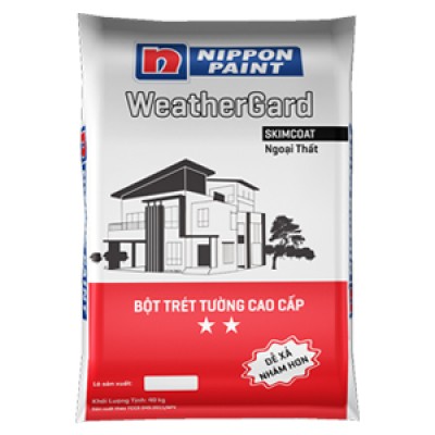 Bột Trét Ngoại Thất Nippon WeatherGard Skimcoat 40Kg