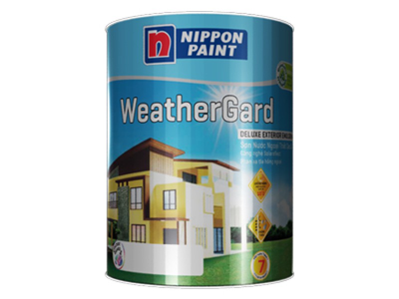 Sơn Ngoại Thất Nippon WeatherGard Bóng 1L
