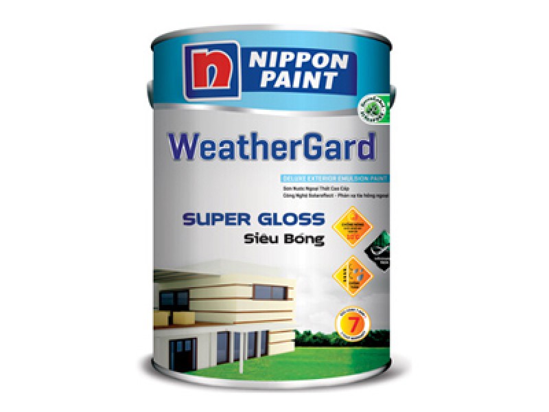Sơn Ngoại Thất Nippon WeatherGard Siêu Bóng 1L