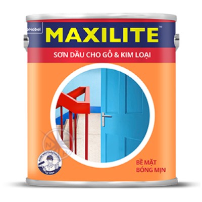 Sơn Dầu Maxilite Cho Gỗ và Kim Loại Màu Trắng 3L