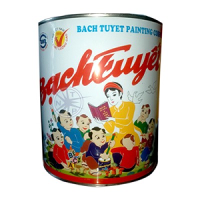 Sơn Dầu Alkyd Bạch Tuyết Trắng Mờ 4Kg