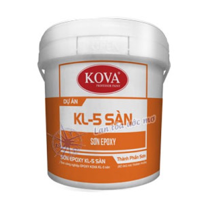 Sơn Men Epoxy Kova KL-5 Sàn Kháng Khuẩn 5Kg