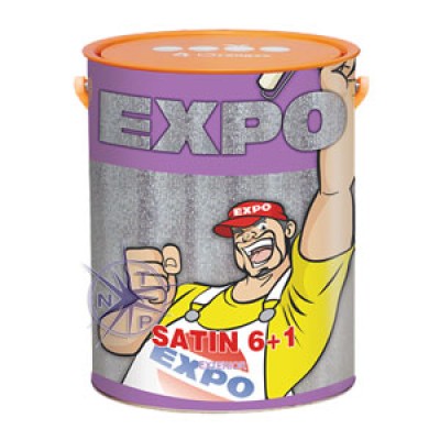 Sơn Ngoại Thất Expo Satin 6+1 Màu Thường 4.375L