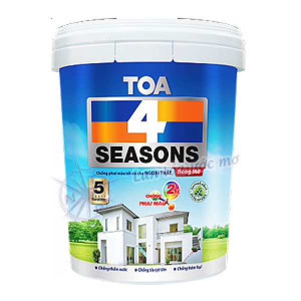 Sơn Ngoại Thất Toa 4 Seasons Ext Bóng Mờ 18L