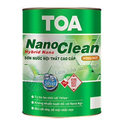 Sơn Nội Thất Toa NanoClean Bóng Mờ 0.875L