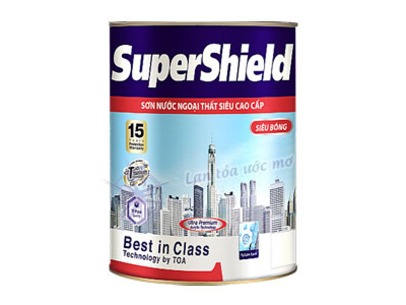 Sơn Ngoại Thất Toa SuperShield Siêu Bóng 15L