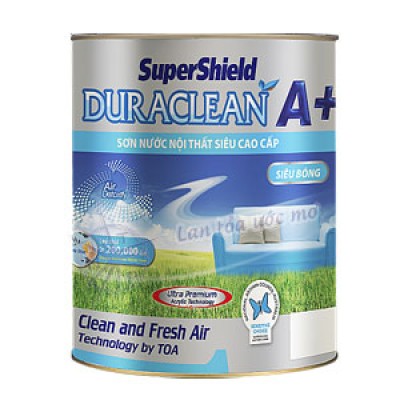 Sơn Nội Thất Toa SuperShield DuraClean A+ Siêu Bóng 0.875L