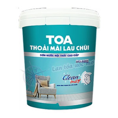 Sơn Nội Thất Toa Thoải Mái Lau Chùi Siêu Bóng 18L