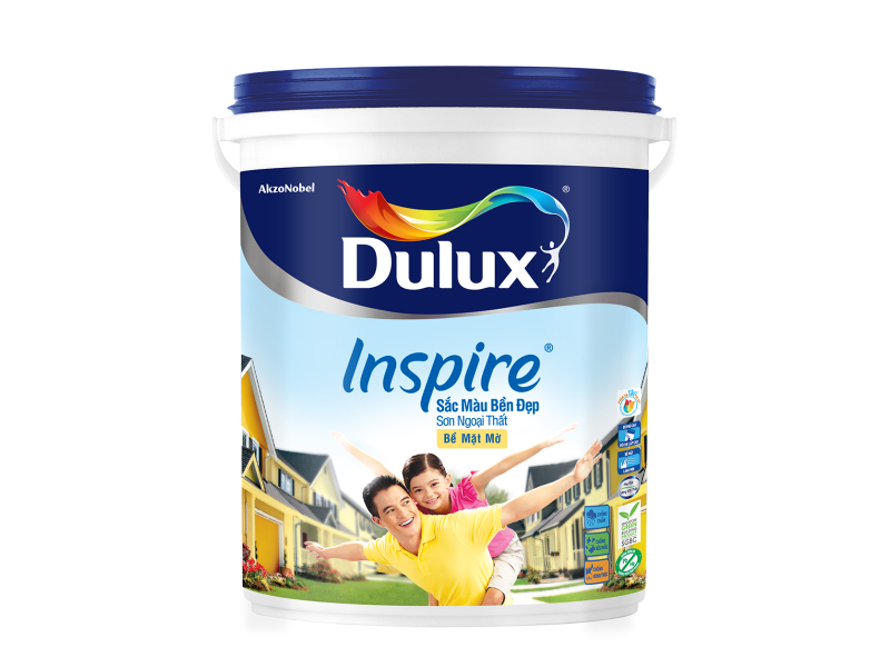 Sơn Ngoại Thất Dulux Inspire Sắc Màu Bền Đẹp Bề Mặt Mờ