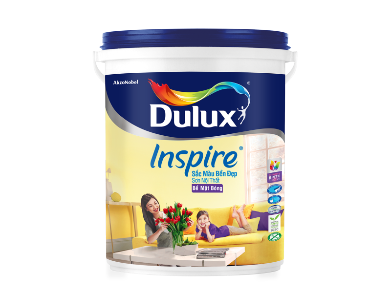 Sơn Nội Thất Dulux Inspire Sắc Màu Bền Đẹp - Bề Mặt Bóng