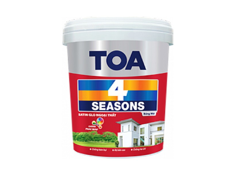 Sơn Ngoại Thất Toa 4 Seasons Satin Glo - Bóng Mờ